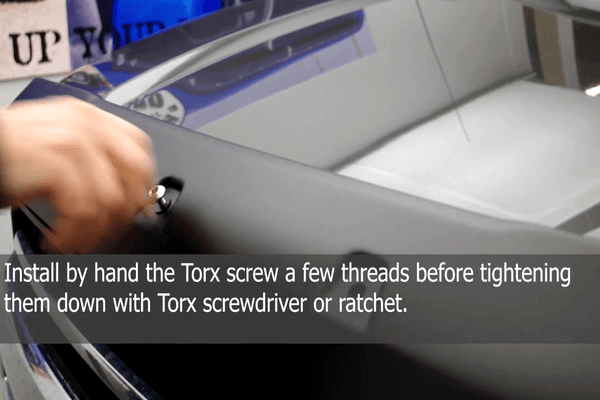 Tough Guard Hood Deflector Installation Step Torx Screws