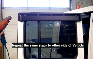 Tough Guard Window Visor Jeep Wrangler Removal Step 5a