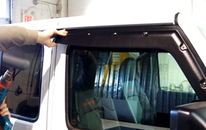 Tough Guard Window Visor Jeep Wrangler Removal Step 5d