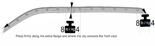 Tough Guard Window Visor Installation Press Firmly Along Visor