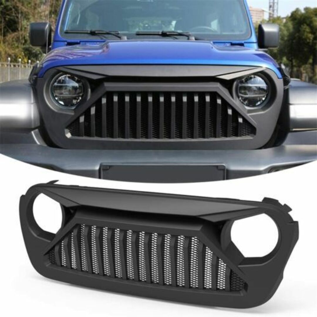 Galaxy Auto Wrangler JL Angry Gladiator Style Grille - Full Front Grille |  Strictly Auto Parts