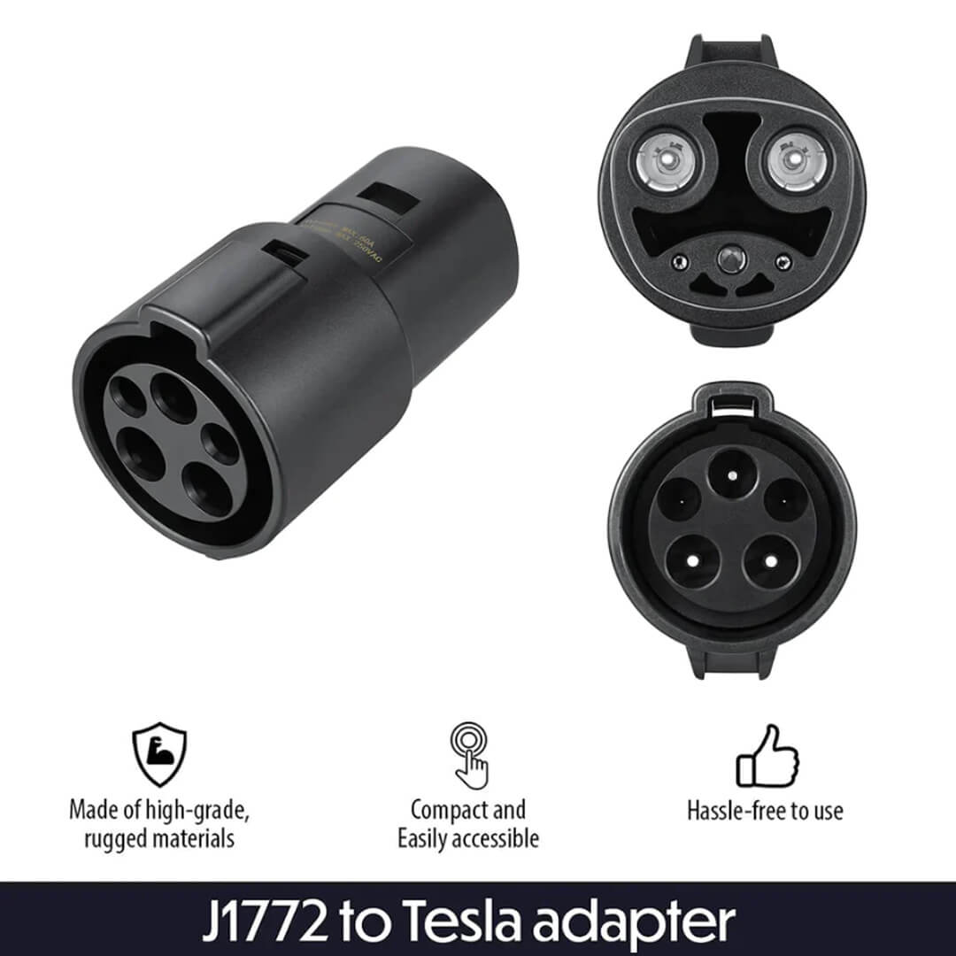 A2Z J1772 Adapter to NACS Tesla Adapter - 60A 240V AC for Tesla